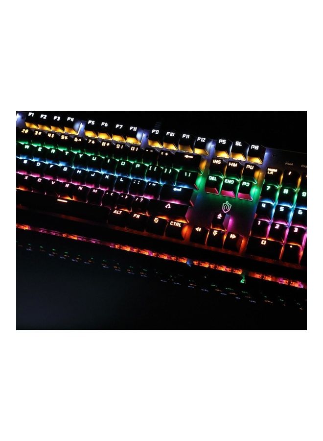 104-Key Illuminated Mechanical Keyboard Black - Image 2