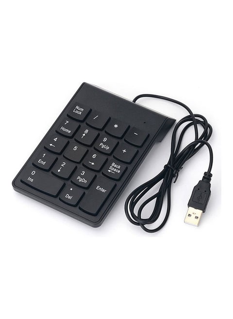 Wired USB Numeric Keypad Black