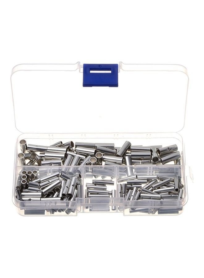 200-Piece Box Non-Insulated  Connectors  with Storage Case Silver  - Image 1