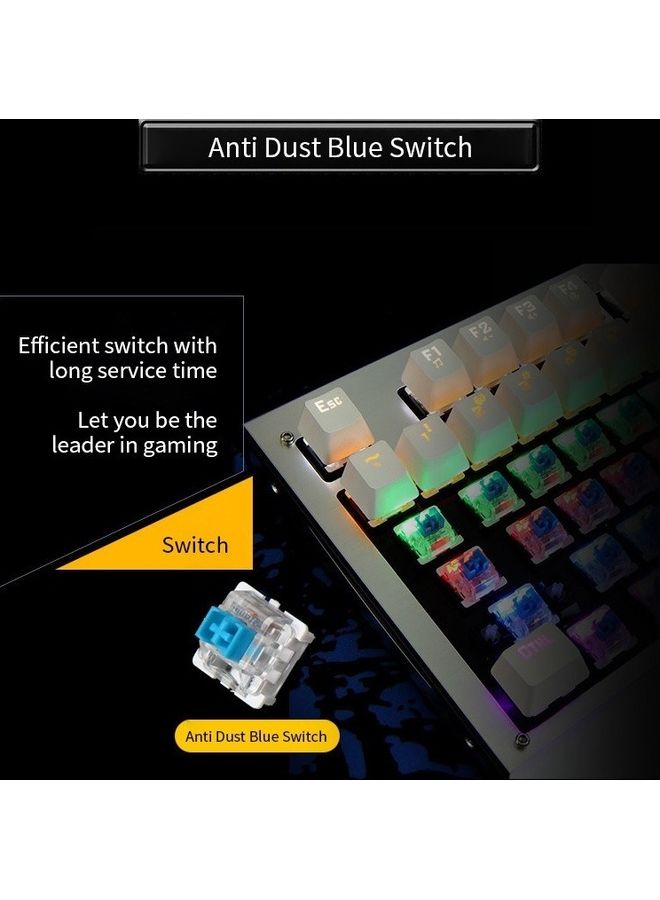 Mechanical Gaming Keyboard Black - Image 2