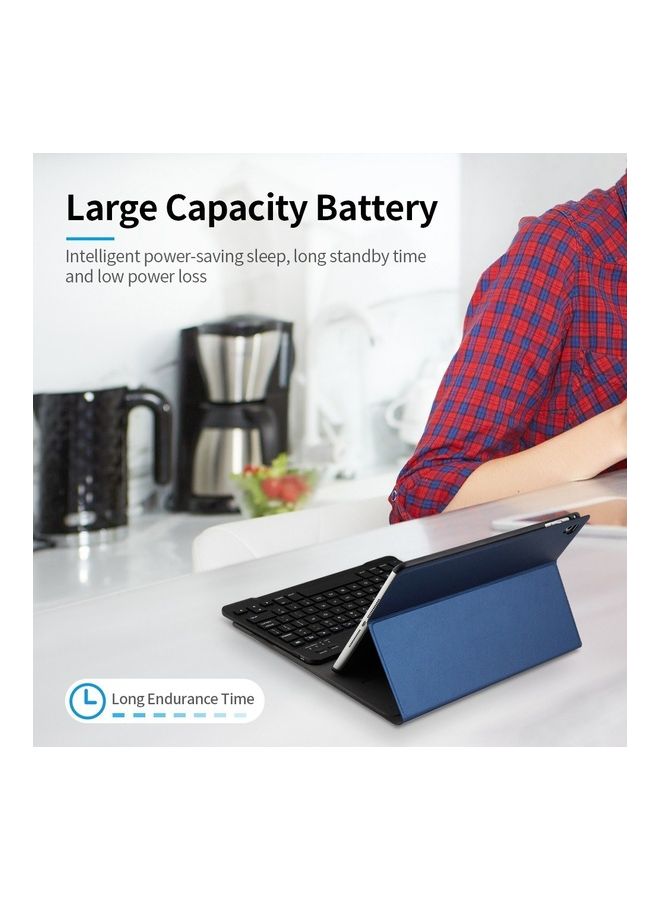 Wireless Bluetooth 3.0 Keyboard Tablet Case Black - Image 3