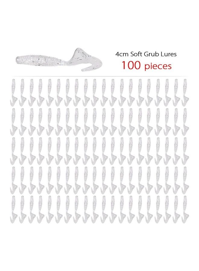 Generic 100-Piece Soft Grub Fishing Lures Baits - Image 1