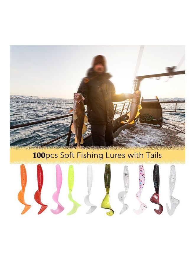 Generic 100-Piece Soft Grub Fishing Lures Baits - Image 2