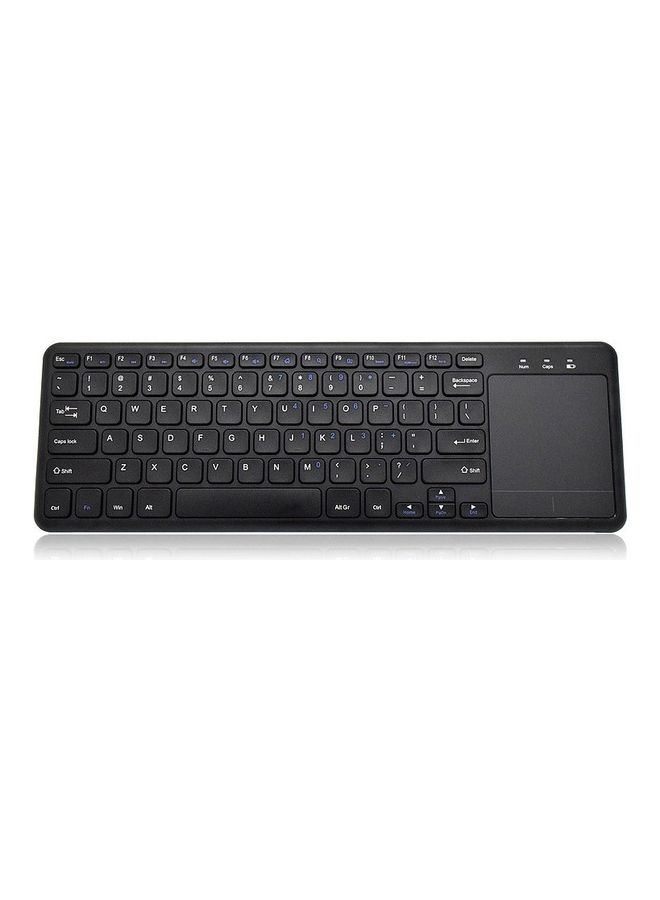 Wireless Keyboard With Multifunctional Touchpad Black - Image 1