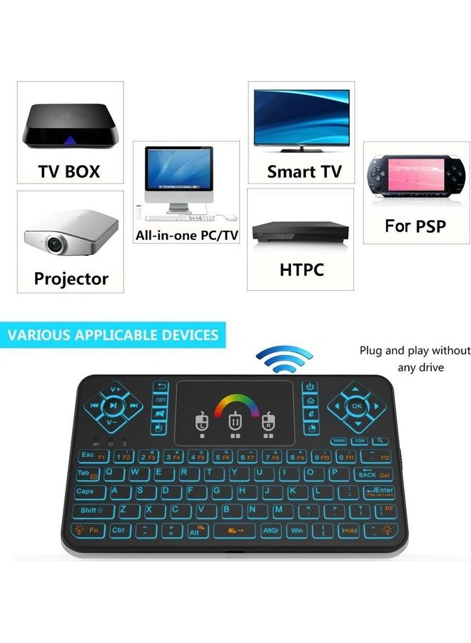 2.4G Wireless Mouse Combo Keyboard Black - Image 3