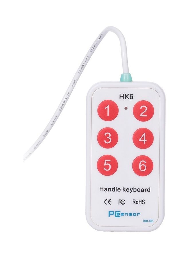 USB Handle Keyboard White - Image 4