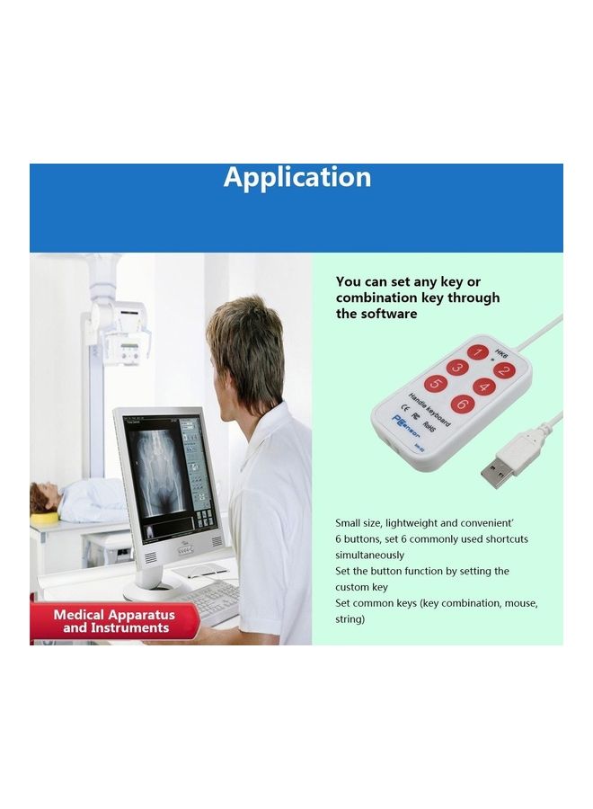 USB Handle Keyboard White - Image 5