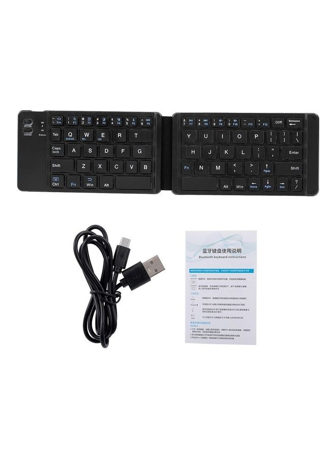 Bluetooth Folding Keyboard Black - Image 1
