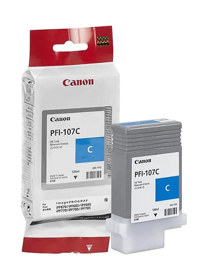 كانون خرطوشة حبر طراز PFI-107C أسود - Image 2