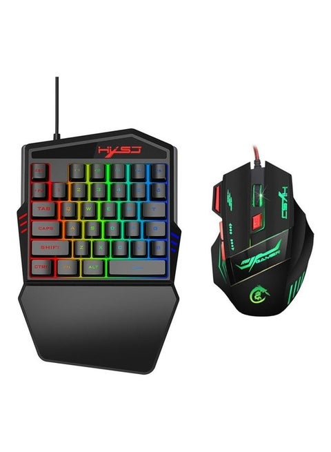 35 Buttons Gaming Keyboard Mechanical Keyboard And Mouse Kit