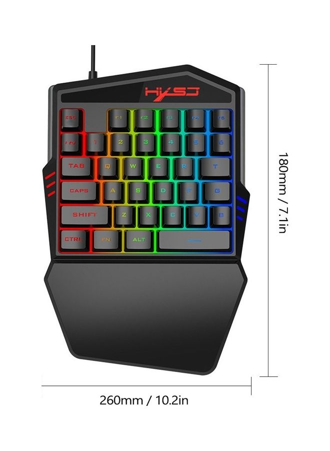 35 Buttons Gaming Keyboard Mechanical Keyboard And Mouse Kit