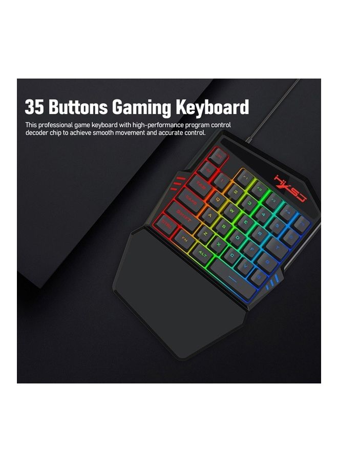 35 Buttons Gaming Keyboard Mechanical Keyboard And Mouse Kit