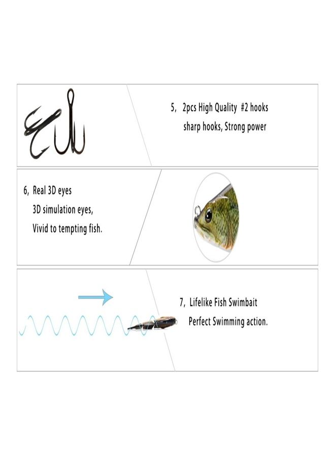 Generic Fishing Multi Jointed Lure Hard Bait  - Image 2