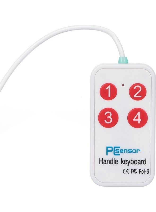 USB Handle Keyboard White - Image 3