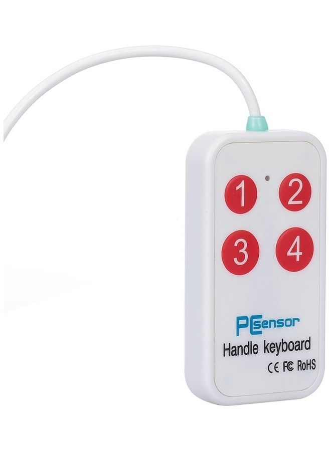 USB Handle Keyboard White - Image 4