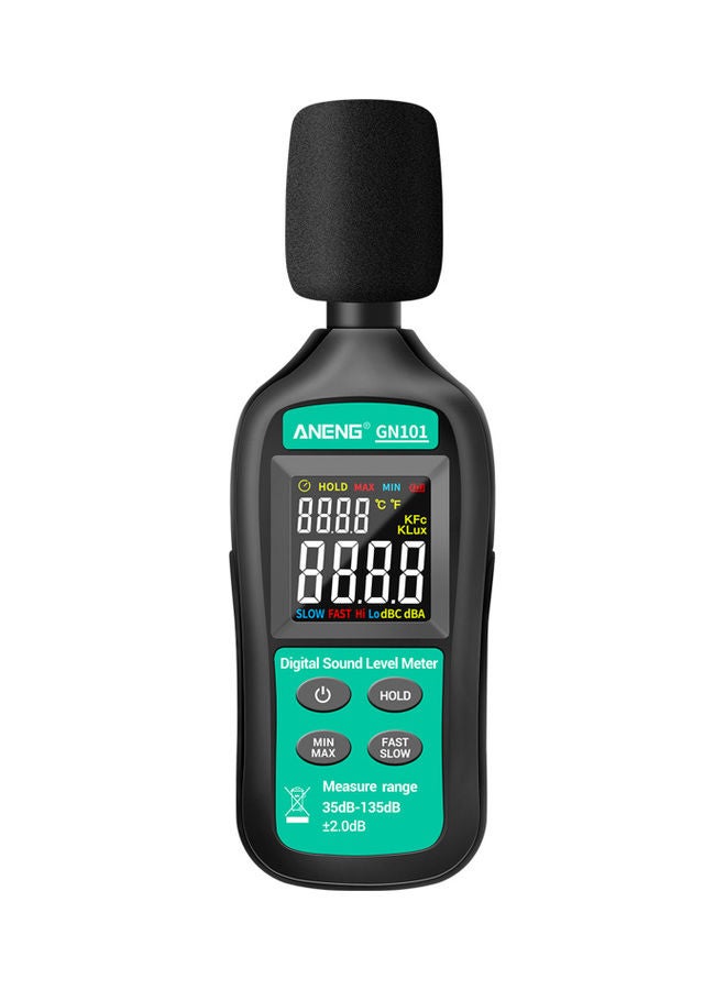 ANENG Digital Sound Level Meter Black/Green  - Image 1