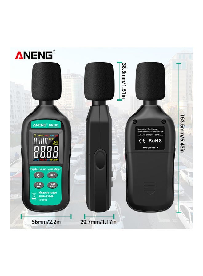 ANENG Digital Sound Level Meter Black/Green  - Image 4