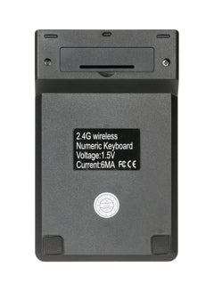 ماركة غير محددة لوحة أرقام لاسلكية مزودة بلوحة مفاتيح رقمية بمنفذ USB وتردد 2.4 جيجاهرتز لون أسود  - Image 3