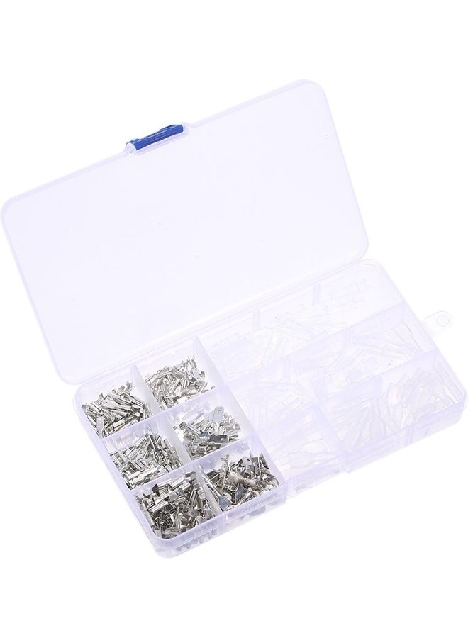 270-Piece  Non-insulated Mixed 2.8mm 4.8mm 6.3mm Male and Female Spade Connector Multicolour  - Image 1