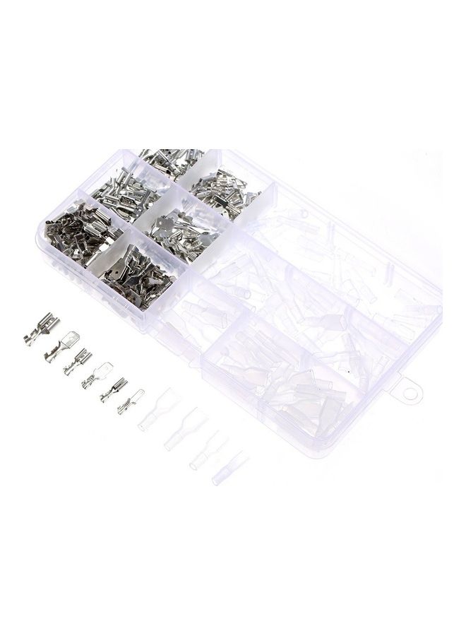 270-Piece  Non-insulated Mixed 2.8mm 4.8mm 6.3mm Male and Female Spade Connector Multicolour  - Image 3