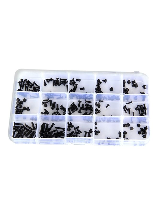 Generic - 300-Pieces  Screws Box for Universal Laptop  Computer Repair Kit Black - Image 1