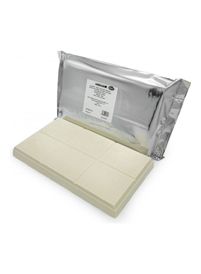 Max - White Compound Chocolate Block 2.5grams - Image 1