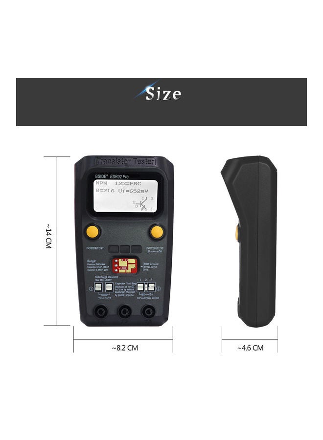 BSIDE Detection Transistor Tester Multicolour - Image 2