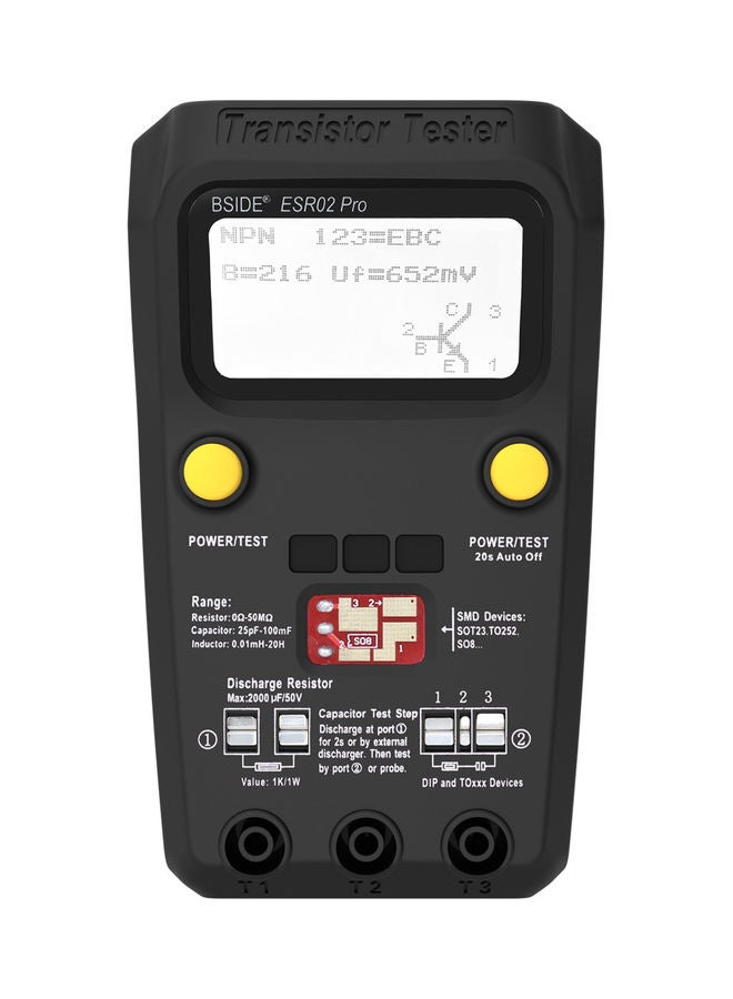 BSIDE Detection Transistor Tester Multicolour - Image 1