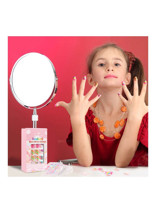 84-Piece Cute Design False Nail Tip Multicolour
