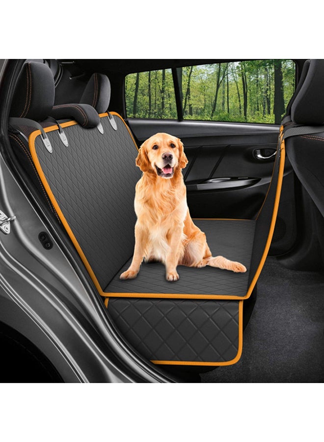 Generic Dog Back Seat Cover Protector Orange/Black 50x3x32cm  - Image 1