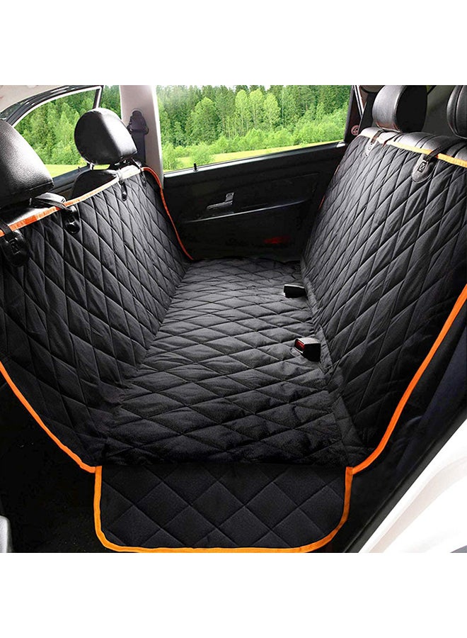 Generic Dog Back Seat Cover Protector Orange/Black 50x3x32cm  - Image 2