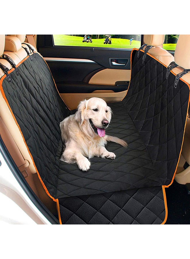 Generic Dog Back Seat Cover Protector Orange/Black 50x3x32cm  - Image 4