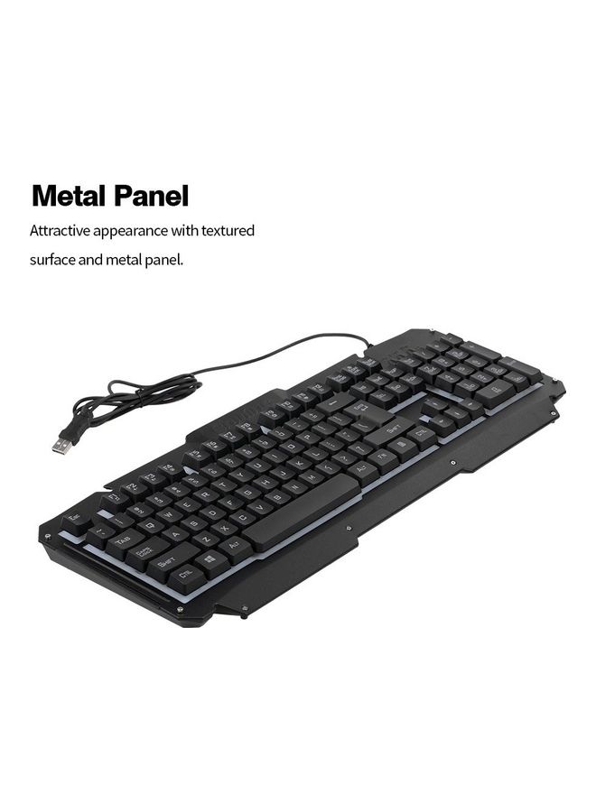 USB Wired Keyboard Black - Image 2
