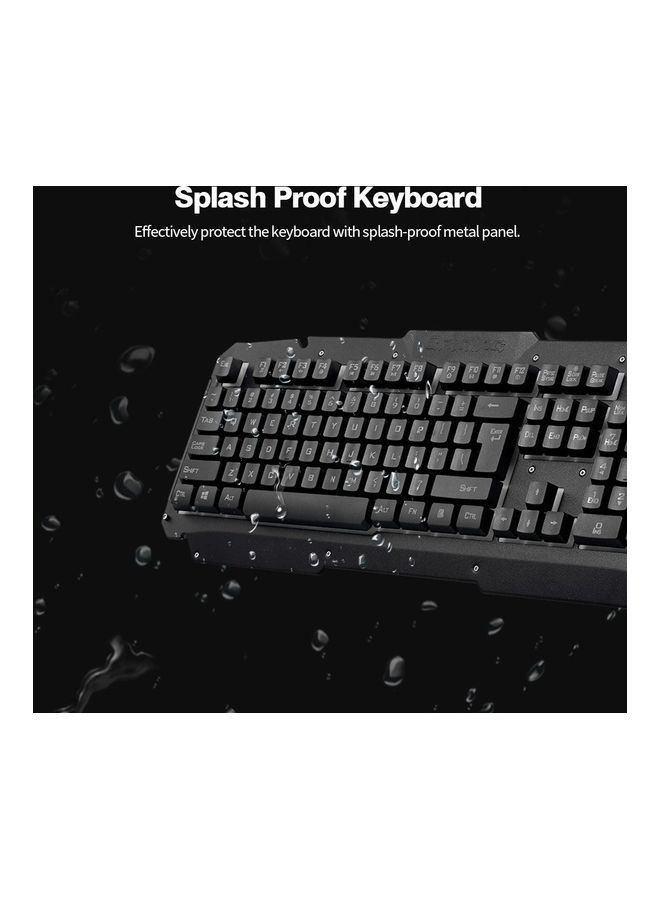USB Wired Keyboard Black - Image 4