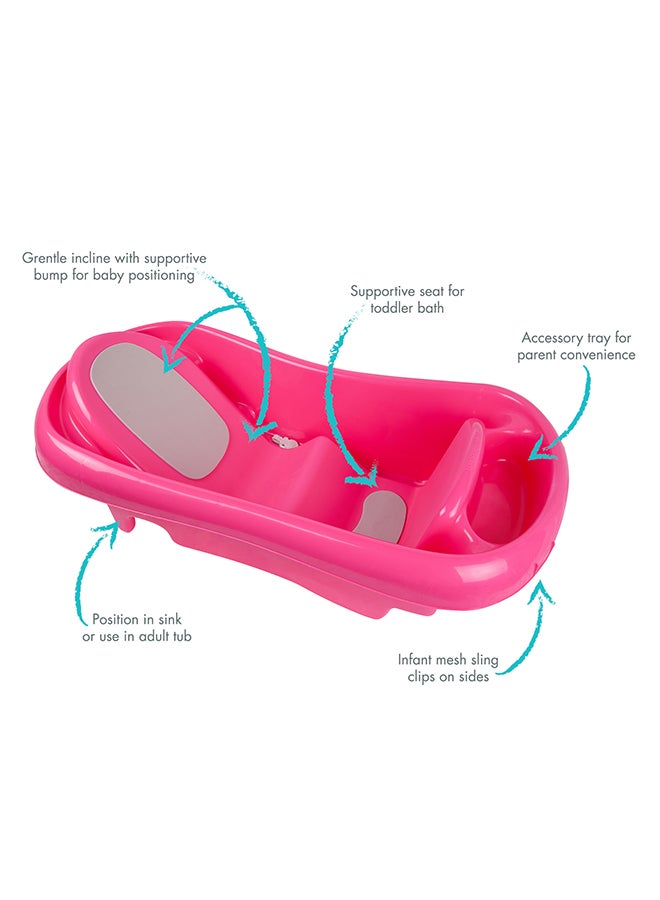 the FIRST years - Sure Comfort Mildew-Resistant Bathtub - Pink - Image 1