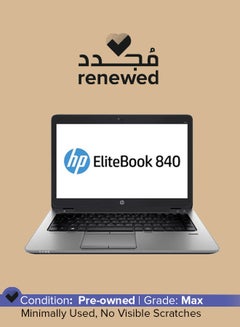 HP Renewed - Elitebook 840 G2 (2015) Laptop With 14-Inch Display,Intel Core i7 Processor/5th Gen/8GB RAM/256GB SSD/Intel HD graphics 5500 English Black English Black  - Image 1