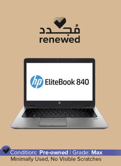 HP Renewed - Elitebook 840 G2 (2015) Laptop With 14-Inch Display,Intel Core i5 Processor/5th Gen/4GB RAM/256GB SSD/Intel HD graphics 5500 Black English Black English Black  - Image 1