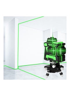 Generic Multifunctional 12 Lines Laser Level Measuring  Tool Black/Green  - Image 3
