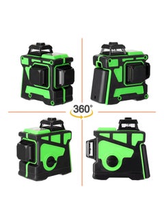 Generic Multifunctional 12 Lines Laser Level Measuring  Tool Black/Green  - Image 5