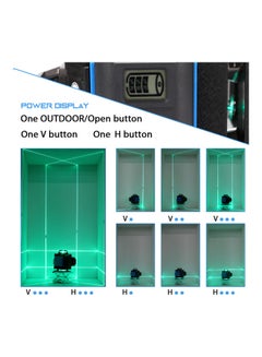 Generic Multifunctional 16 Lines Laser Level Measuring  Tool Black/Blue  - Image 2