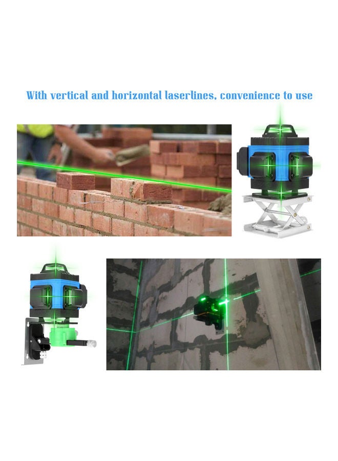 Multifunctional 16 Lines Laser Level Measuring  Tool Black/Blue