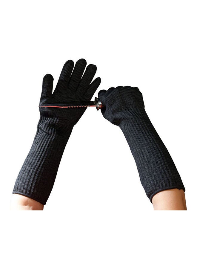2-Piece Cut Resistant Gloves Set Black - Image 3