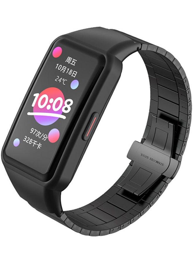 Replacement Bracelet Strap For Honor Band 6 Black - Image 3