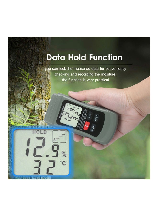 Wood Moisture Digital Meter Grey/Black  - Image 4