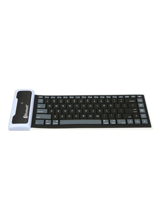 85 Keys Ultra Thin Bluetooth Mini Keyboard Black - Image 2