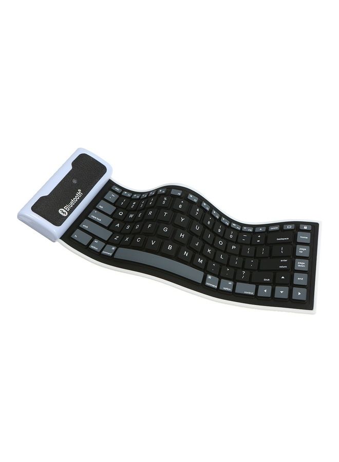 85 Keys Ultra Thin Bluetooth Mini Keyboard Black - Image 4