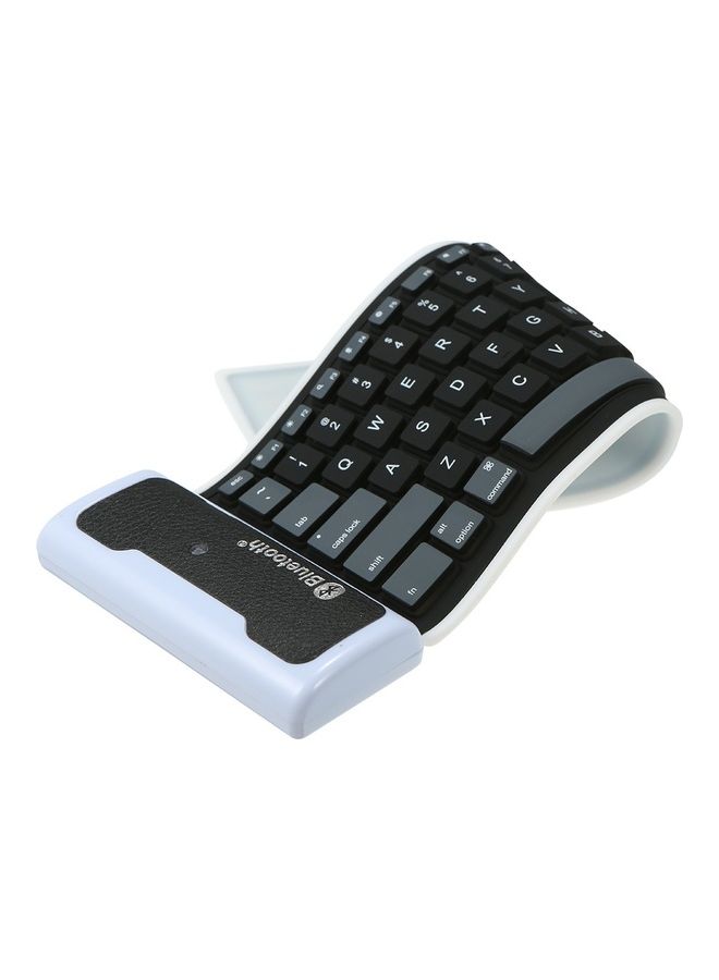 85 Keys Ultra Thin Bluetooth Mini Keyboard Black - Image 5