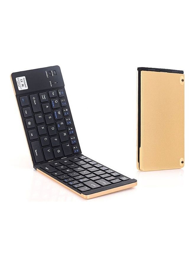 66 Key Bluetooth Wireless Keyboard Gold/Black - Image 1
