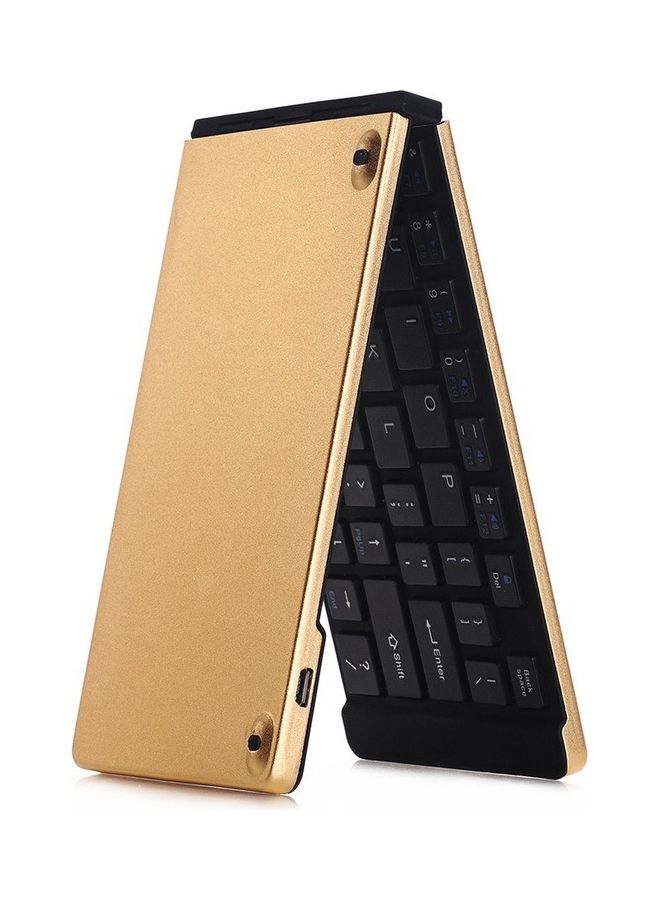 66 Key Bluetooth Wireless Keyboard Gold/Black - Image 3