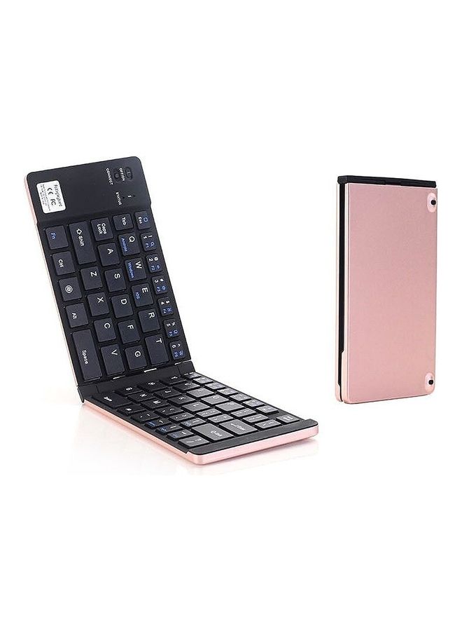 66 Key Bluetooth Wireless Keyboard Rose Gold - Image 1